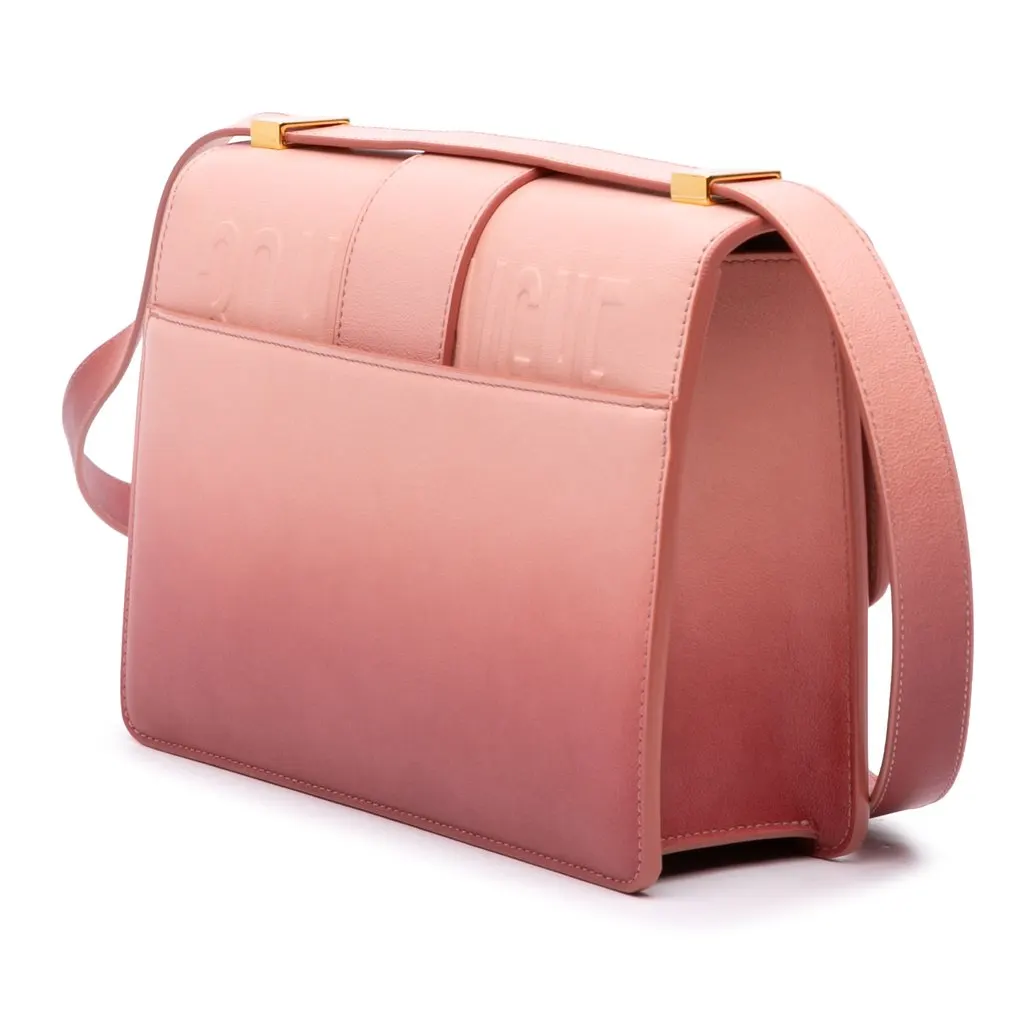 Dior Ombre Calfskin 30 Montaigne Box Bag Pink Leather Good - Back View