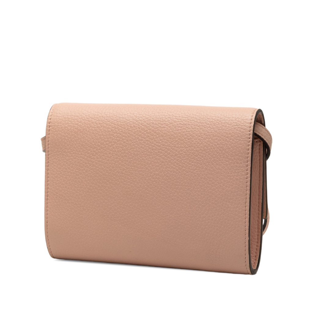 Gucci Calfskin Animalier Blind For Love Crossbody Pink Mini