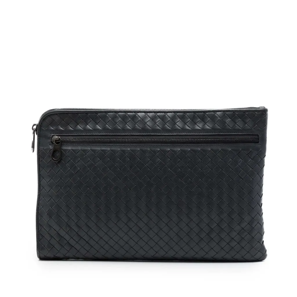 Bottega Veneta Nappa Intrecciato Clutch MultiColor Leather Very good - Front View