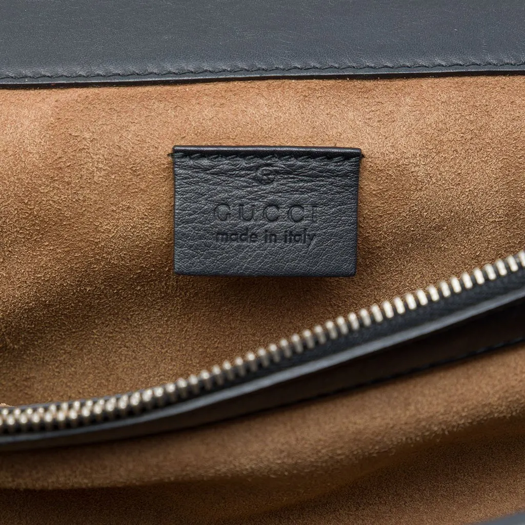 Gucci Medium GG Supreme Arabesque Dionysus Shoulder Bag Black Very good - Box View