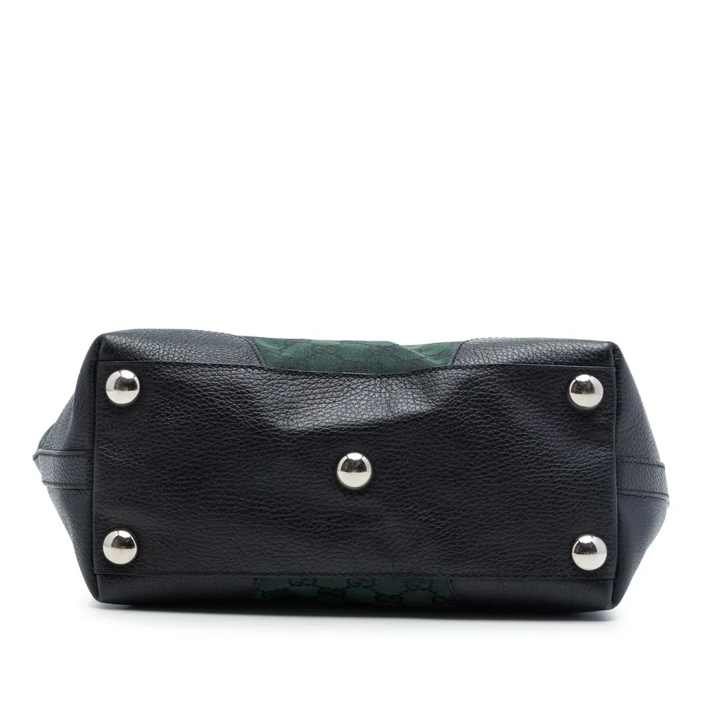 Gucci GG Canvas Tote Green Very good - Inside View