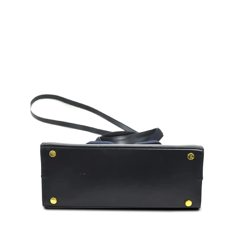 Salvatore Ferragamo Leather Vara Bow Satchel Black Leather Very good - Inside View