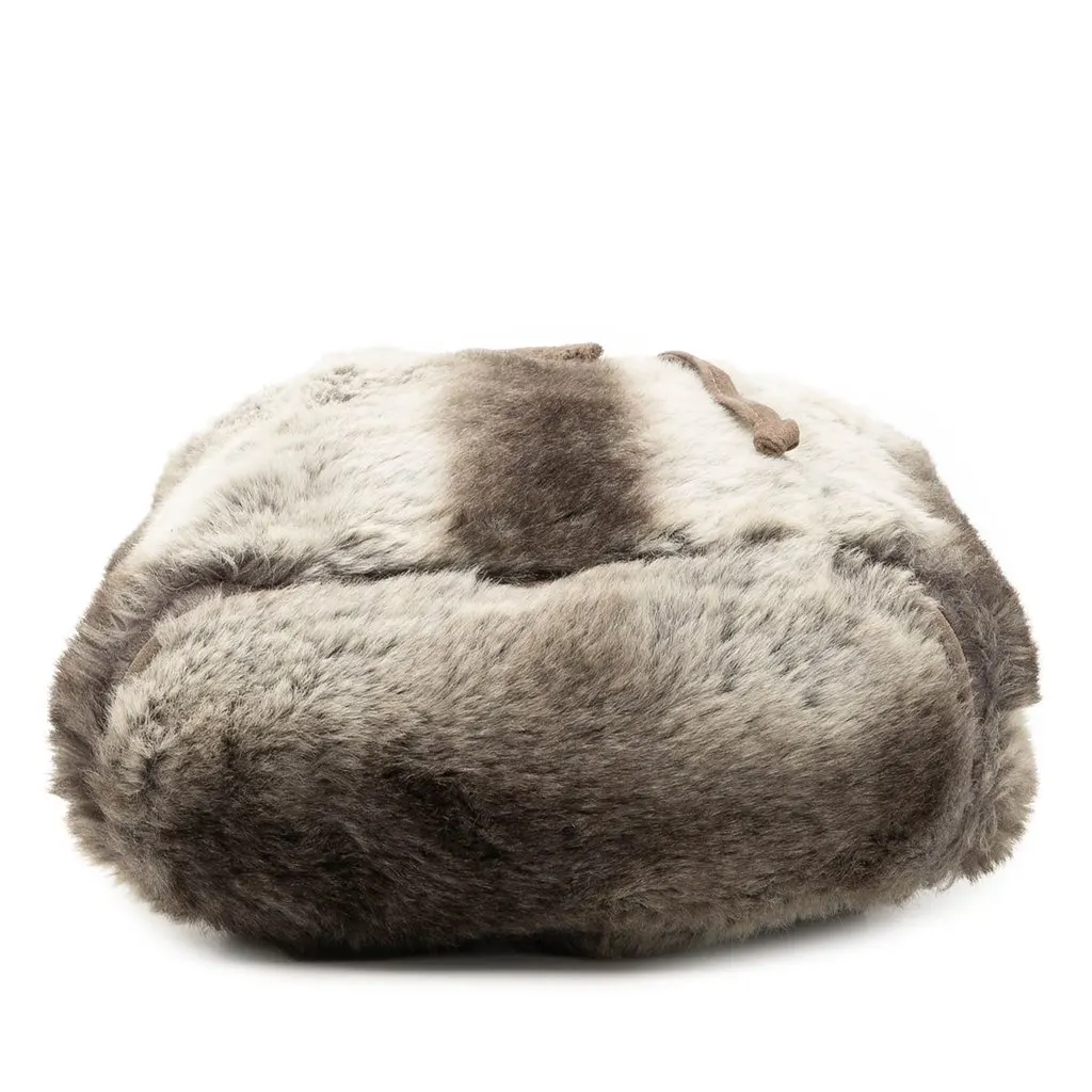 Fendi Mink Fur Tie Dye Print Backpack Grey Very good - Inside View