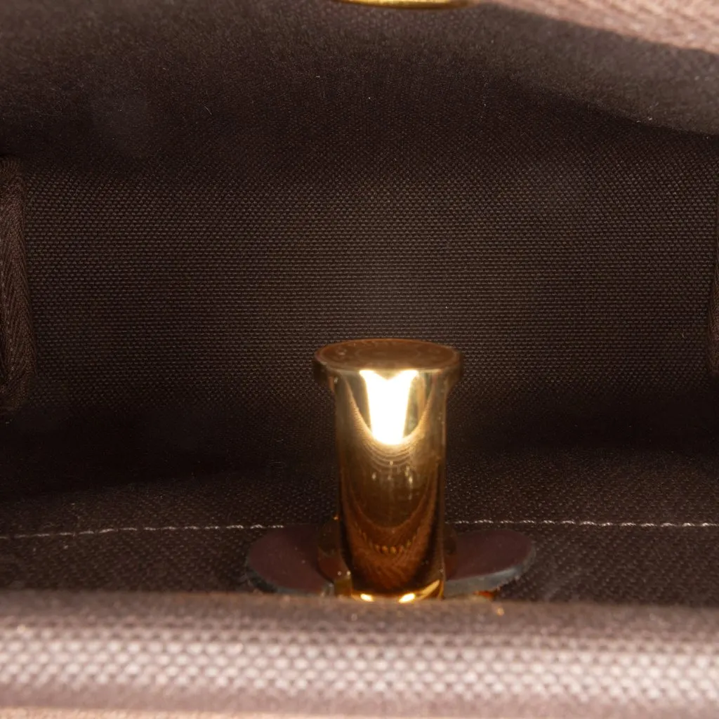Hermès Military Toile and Vache Hunter Herbag Zip 20 Brown Never worn - Model View