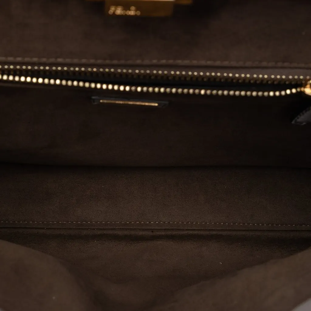 Fendi Large Calfskin Peekaboo Iconic Satchel MultiColor Leather Very good - Model View