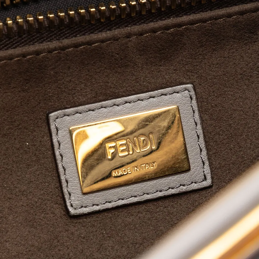 Fendi Large Calfskin Peekaboo Iconic Satchel MultiColor Leather Very good - Box View