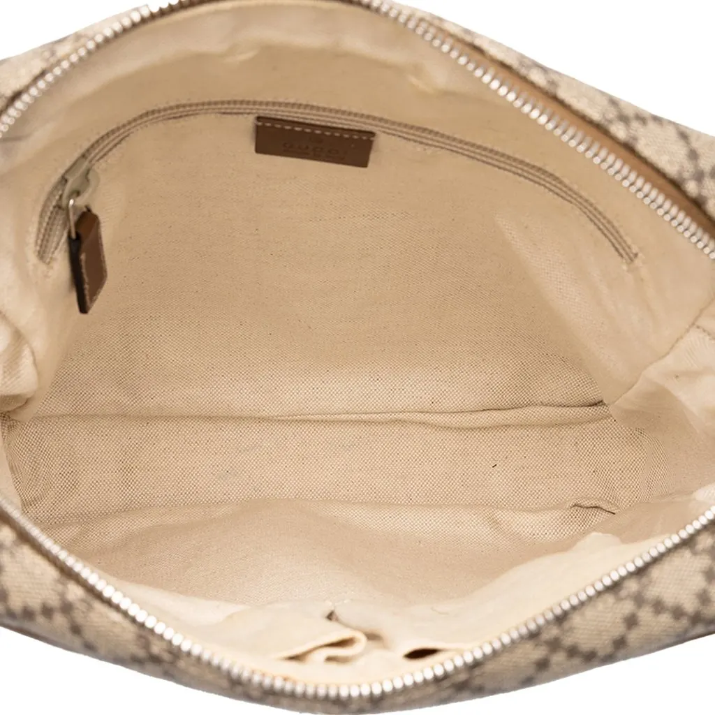 Gucci Diamante Coated Canvas Zip Crossbody Beige Canvas Very good - Model View