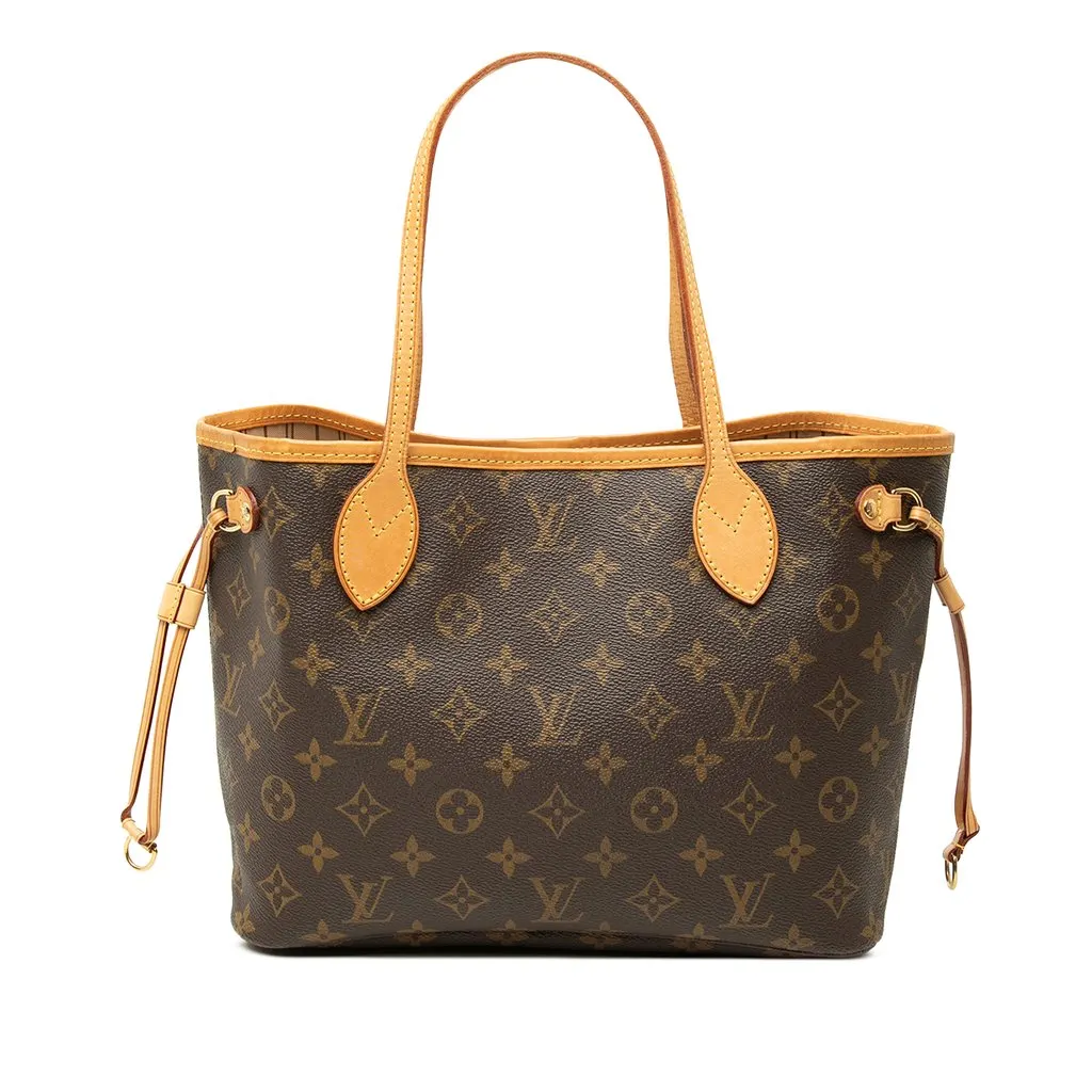 Louis Vuitton Monogram Neverfull PM Brown Canvas Very good - Front View