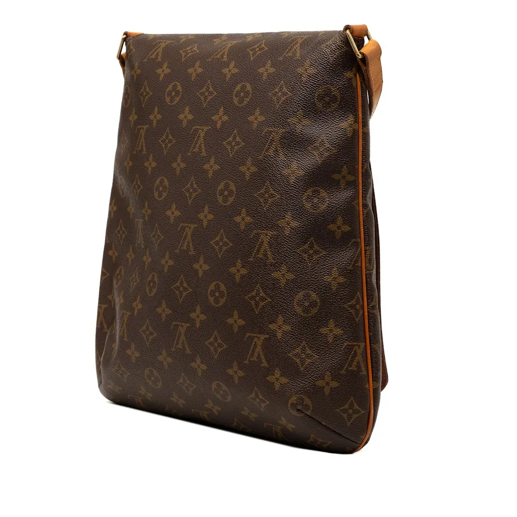 Louis Vuitton Monogram Musette Salsa GM Brown Canvas Good - Back View