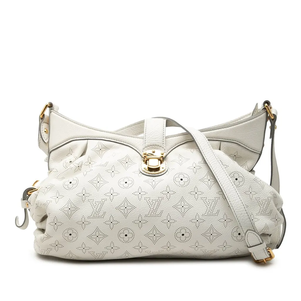 Louis Vuitton Monogram Mahina XS White Leather Very good - Front View