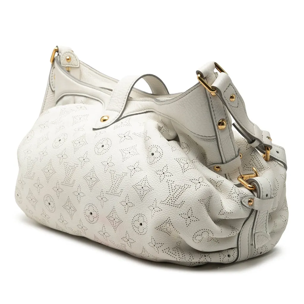 Louis Vuitton Monogram Mahina XS White Leather Very good - Back View