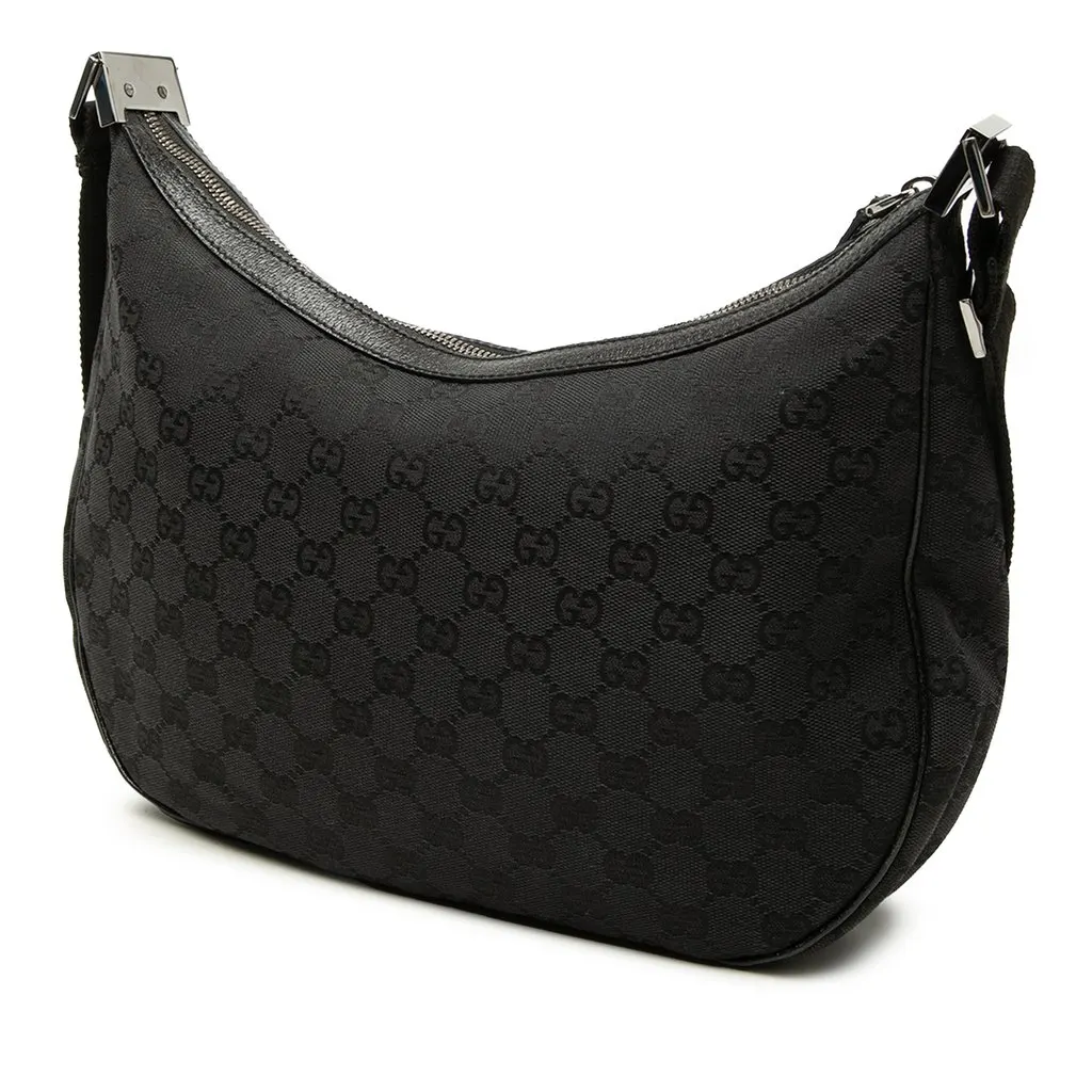Gucci GG Canvas Crossbody Black Very good - Back View
