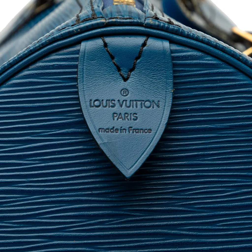 Louis Vuitton Epi Keepall 50 Blue Leather Good - Box View