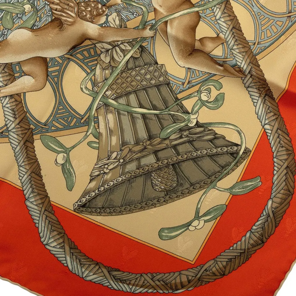 Hermès Amours Silk Scarf Yellow Silk Very good - Box View