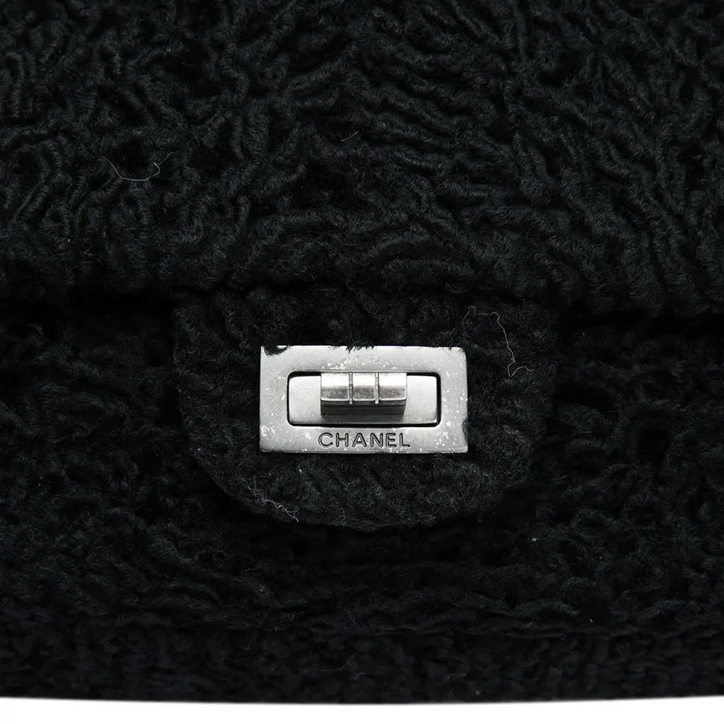 Chanel Boucle Wool Reissue 2.55 Double Flap 225 Black Very good - Box View