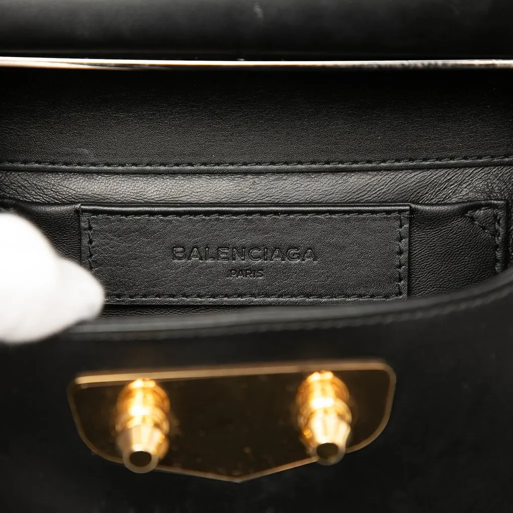 Balenciaga Mini Smooth Calfskin Neo Classic Chain Crossbody Black Leather Good - Box View