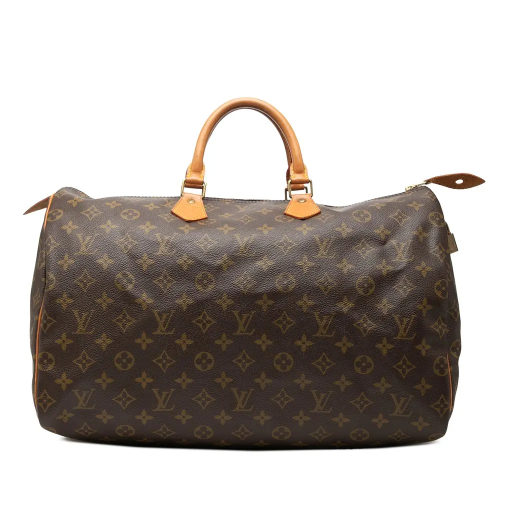 Louis Vuitton Monogram Speedy 40 Brown Very good - Front View
