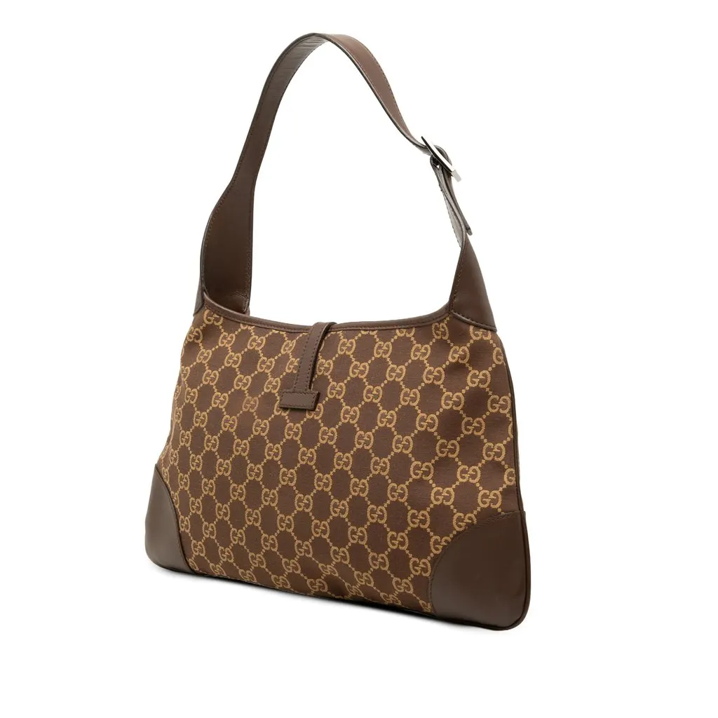 Gucci GG Canvas Jackie Hobo Brown Very good - Back View