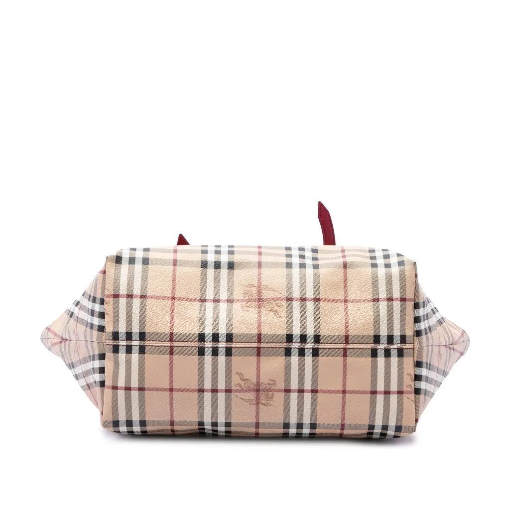 Burberry Medium Haymarket Check Coated Canvas Salisbury Tote Beige Canvas Very good - Inside View