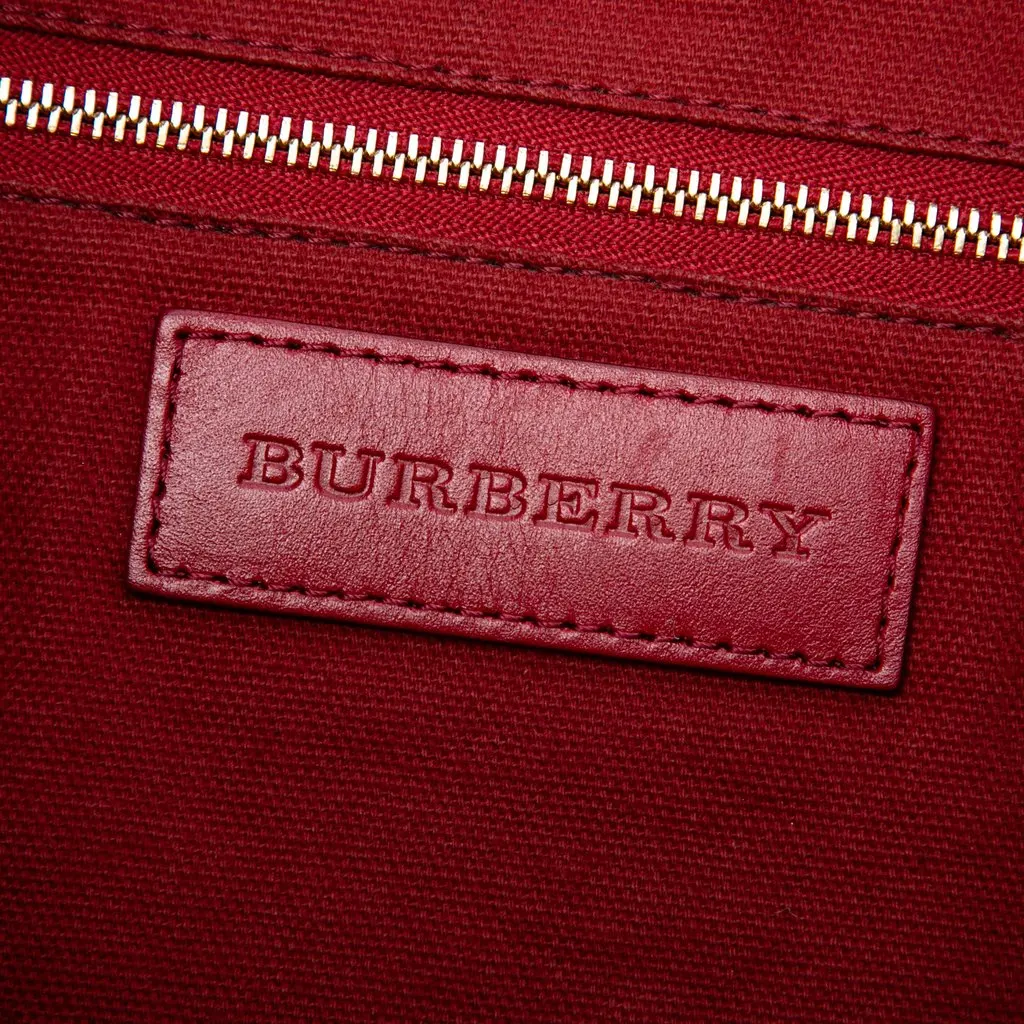 Burberry Medium Haymarket Check Coated Canvas Salisbury Tote Beige Canvas Very good - Box View