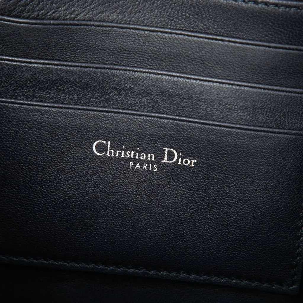 Dior Metallic Leather Shadow Soft Pouch on Chain Silver Leather Very good - Box View