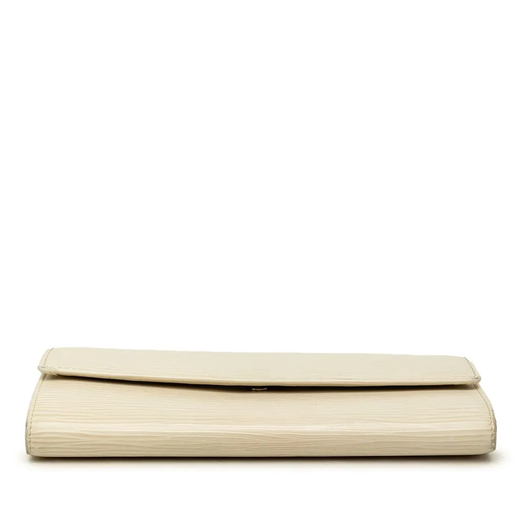 Louis Vuitton Epi Sarah Long Wallet White Leather Good - Inside View