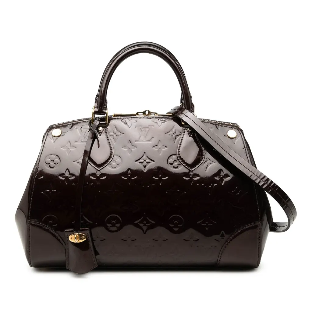 Louis Vuitton Monogram Vernis Santa Monica Purple Leather Very good - Front View