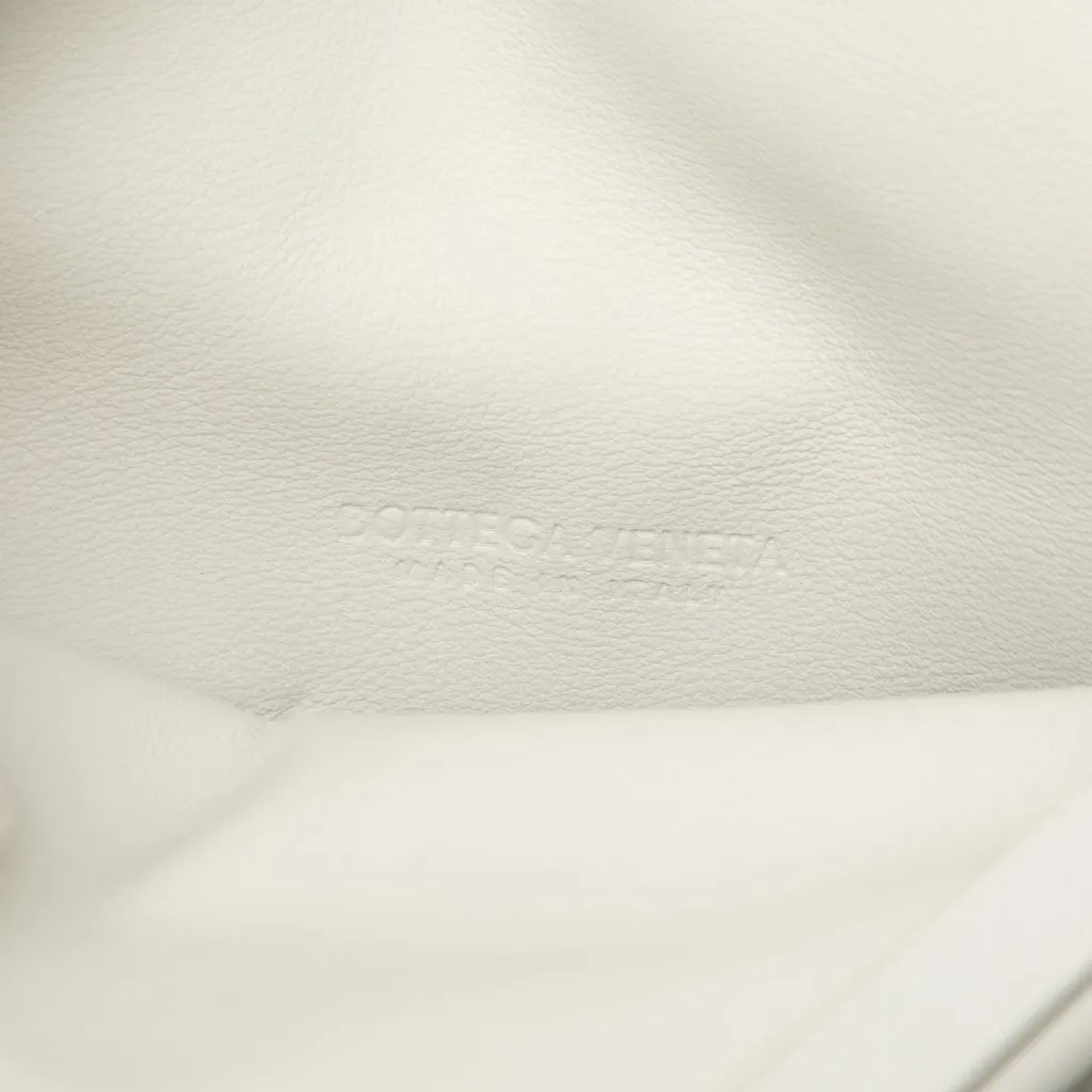 Bottega Veneta Leather BV Trine Angular Clutch White Leather Very good - Model View