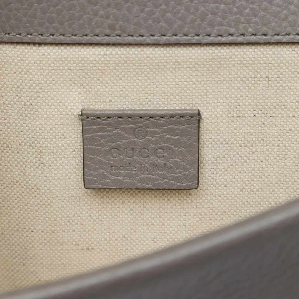 Gucci Medium Calfskin Dionysus Crossbody Grey Leather Good - Box View