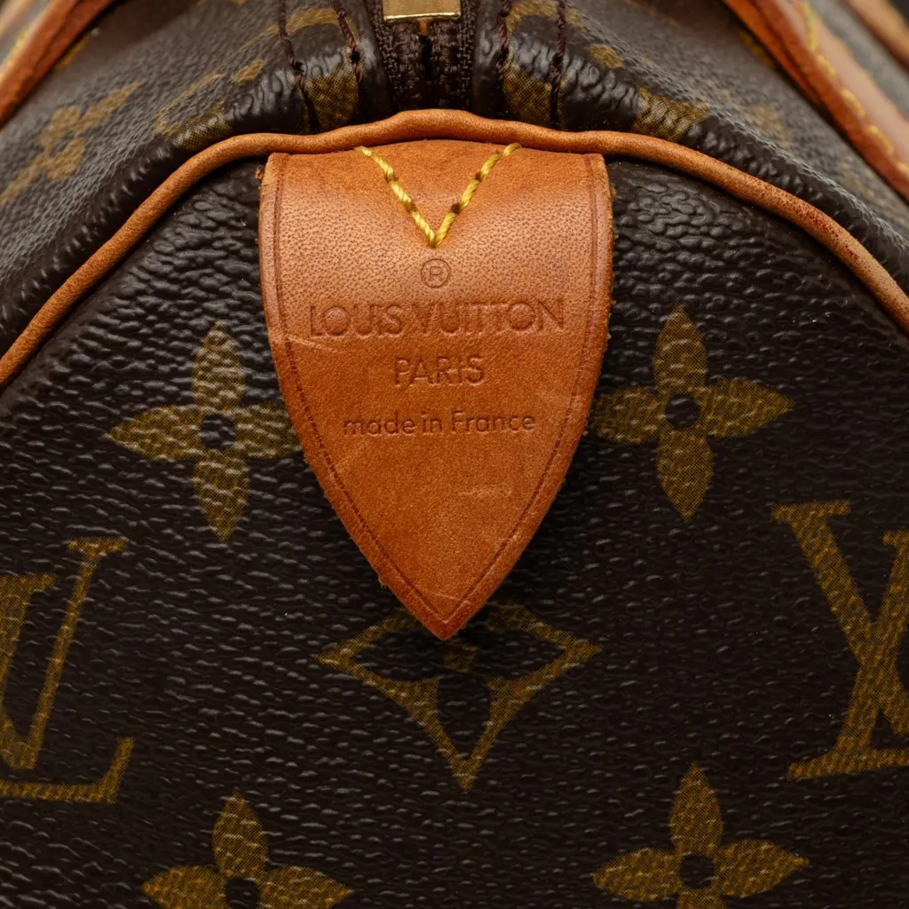 Louis Vuitton Monogram Speedy 25 Brown Canvas Good - Box View