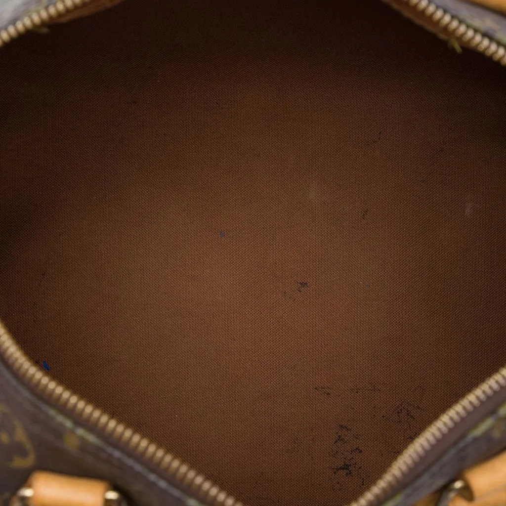 Louis Vuitton Monogram Speedy 30 Brown Very good - Model View