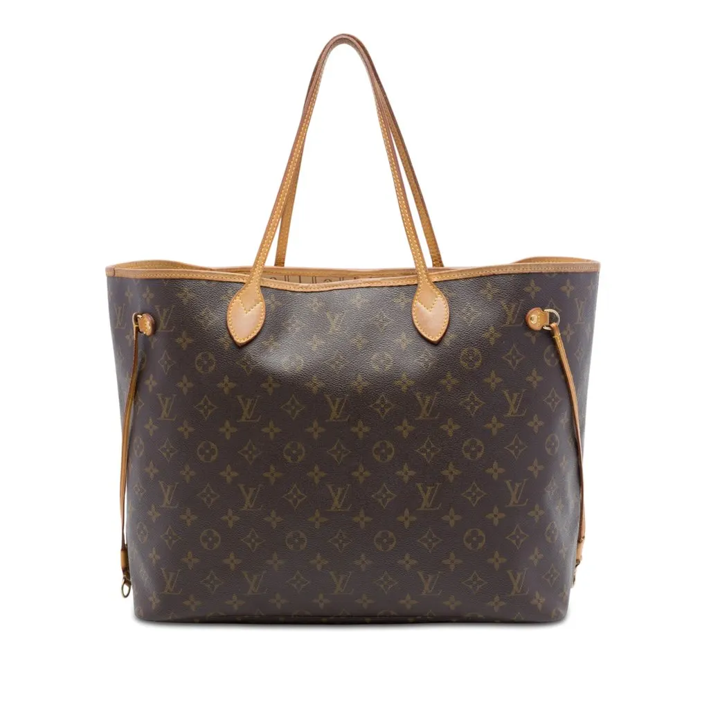 Louis Vuitton Monogram Neverfull GM Brown Very good - Front View