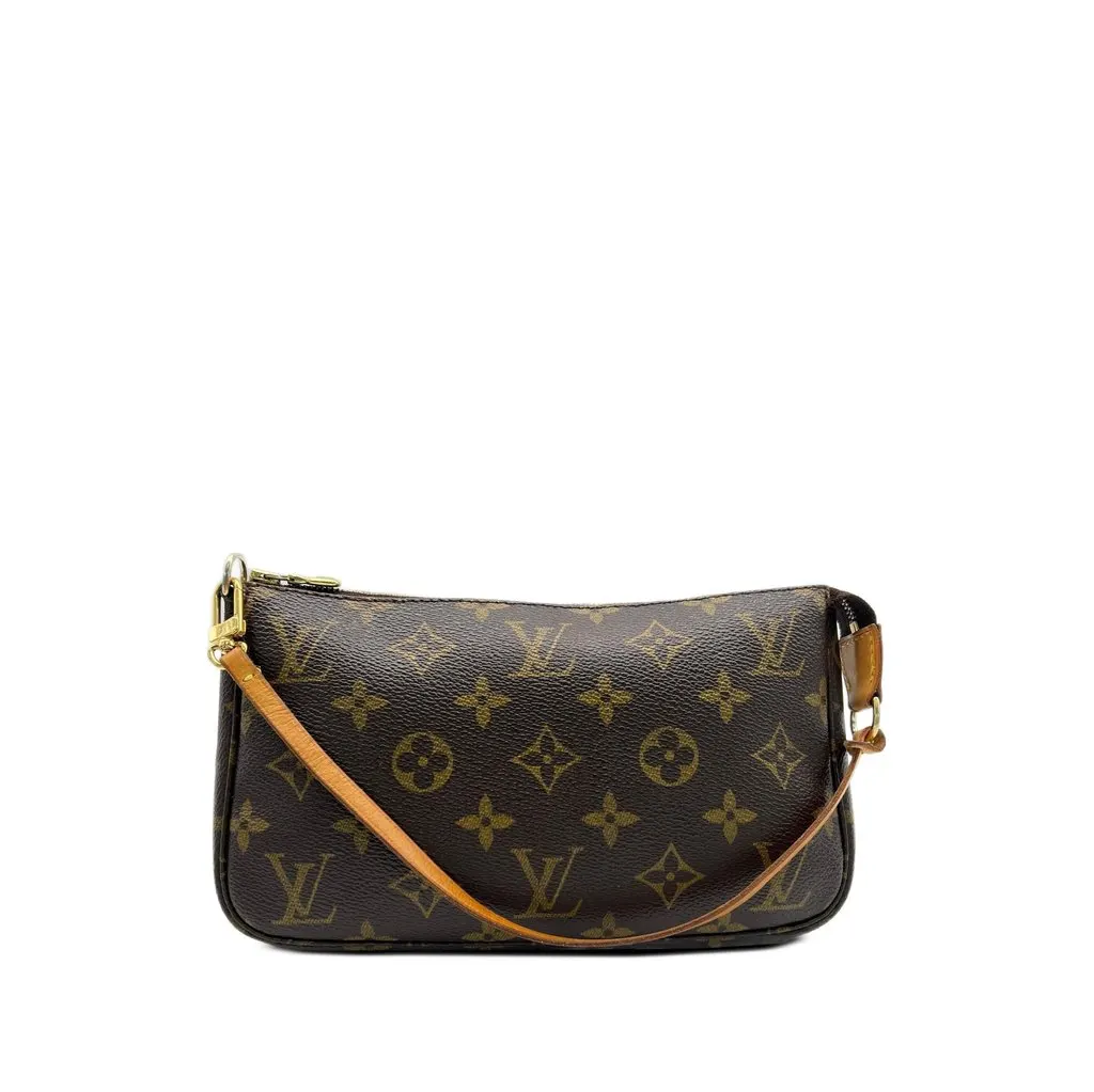 Louis Vuitton Monogram Pochette Accessoires Brown Canvas Very good - Front View
