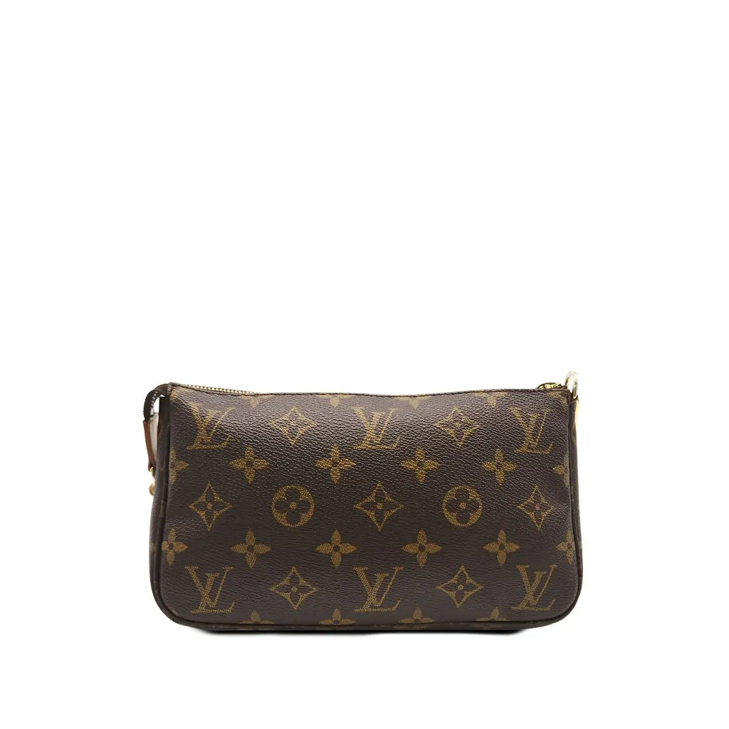 Louis Vuitton Monogram Pochette Accessoires Brown Canvas Very good - Back View