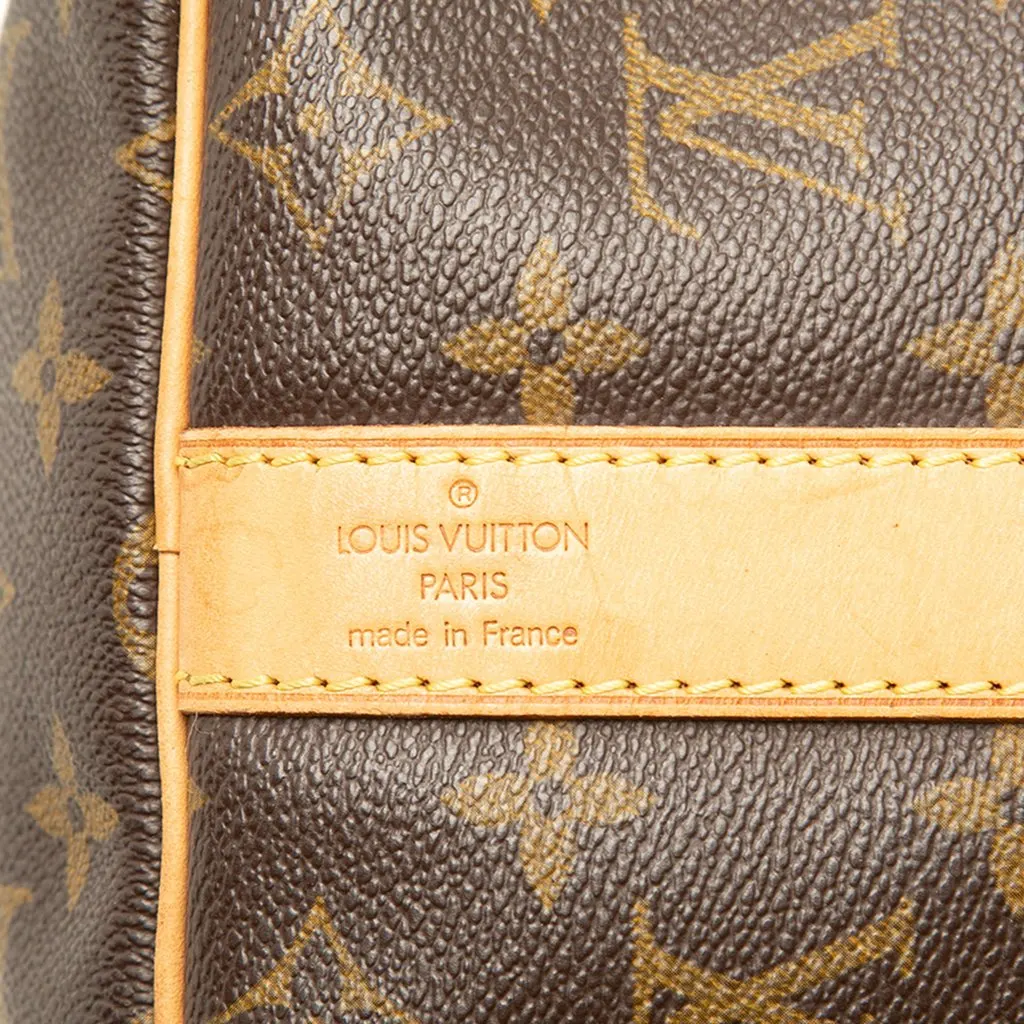 Louis Vuitton Monogram Keepall Bandouliere 45 Brown Canvas Good - Box View