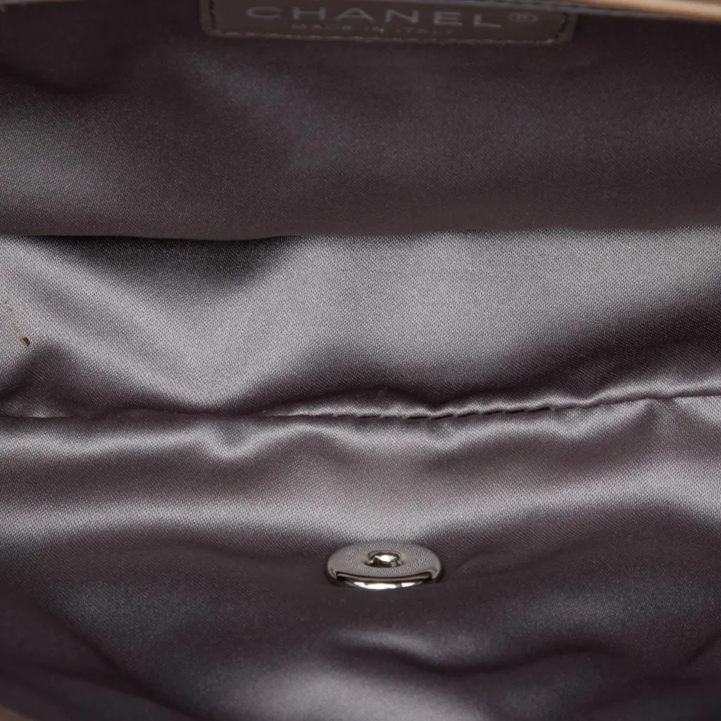 Chanel Medium Quilted Lambskin Coco Rain Flap Brown Leather Very good - Model View