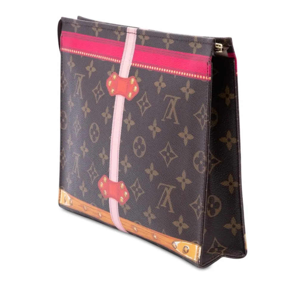 Louis Vuitton Monogram Summer Trunks Toiletry Pouch 26 Brown Very good - Back View
