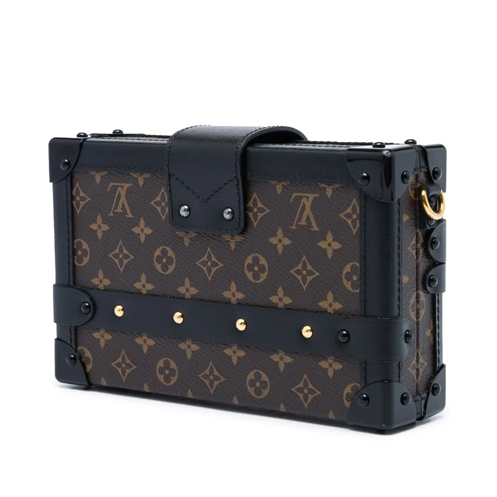 Louis Vuitton Monogram Petite Malle Brown Very good - Back View