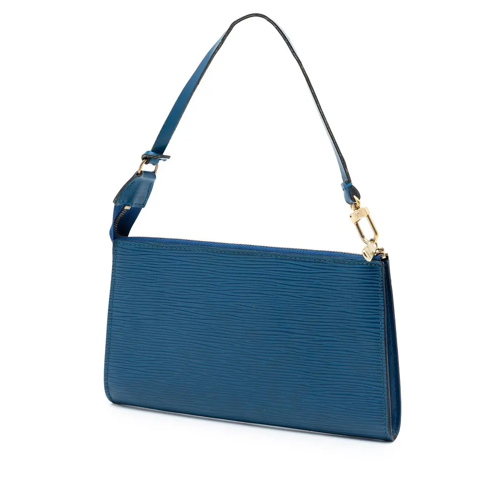 Louis Vuitton Epi Pochette Accessoires Blue Leather Very good - Back View