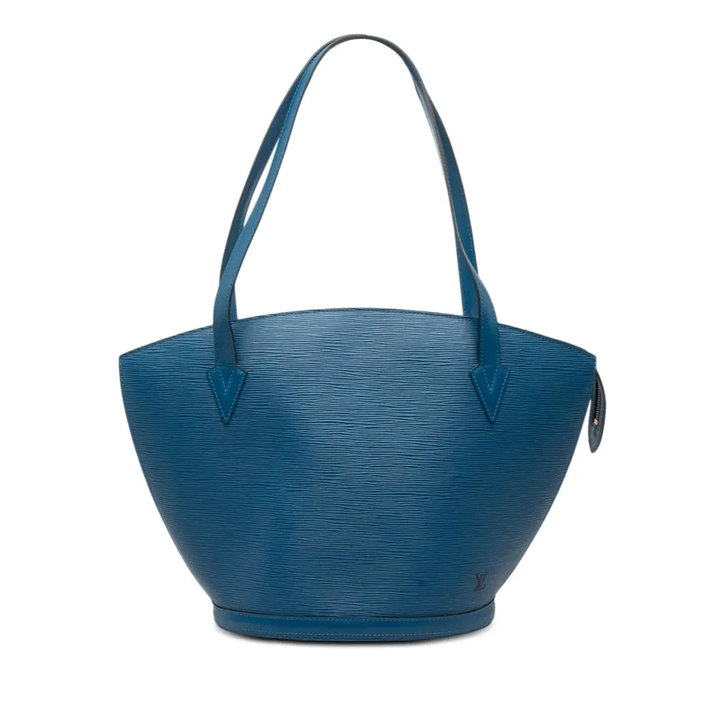 Louis Vuitton Epi Saint Jacques GM Long Strap Blue Leather Very good - Front View