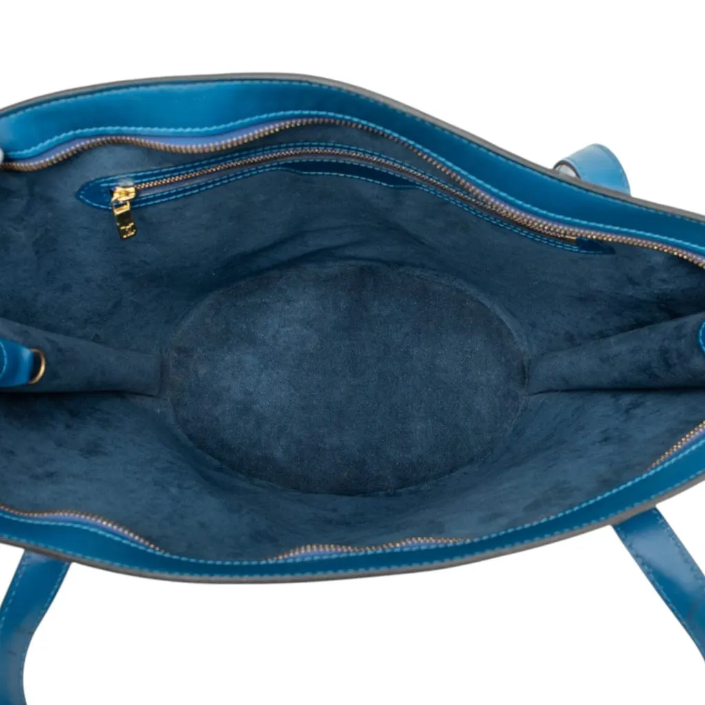 Louis Vuitton Epi Saint Jacques GM Long Strap Blue Leather Very good - Model View