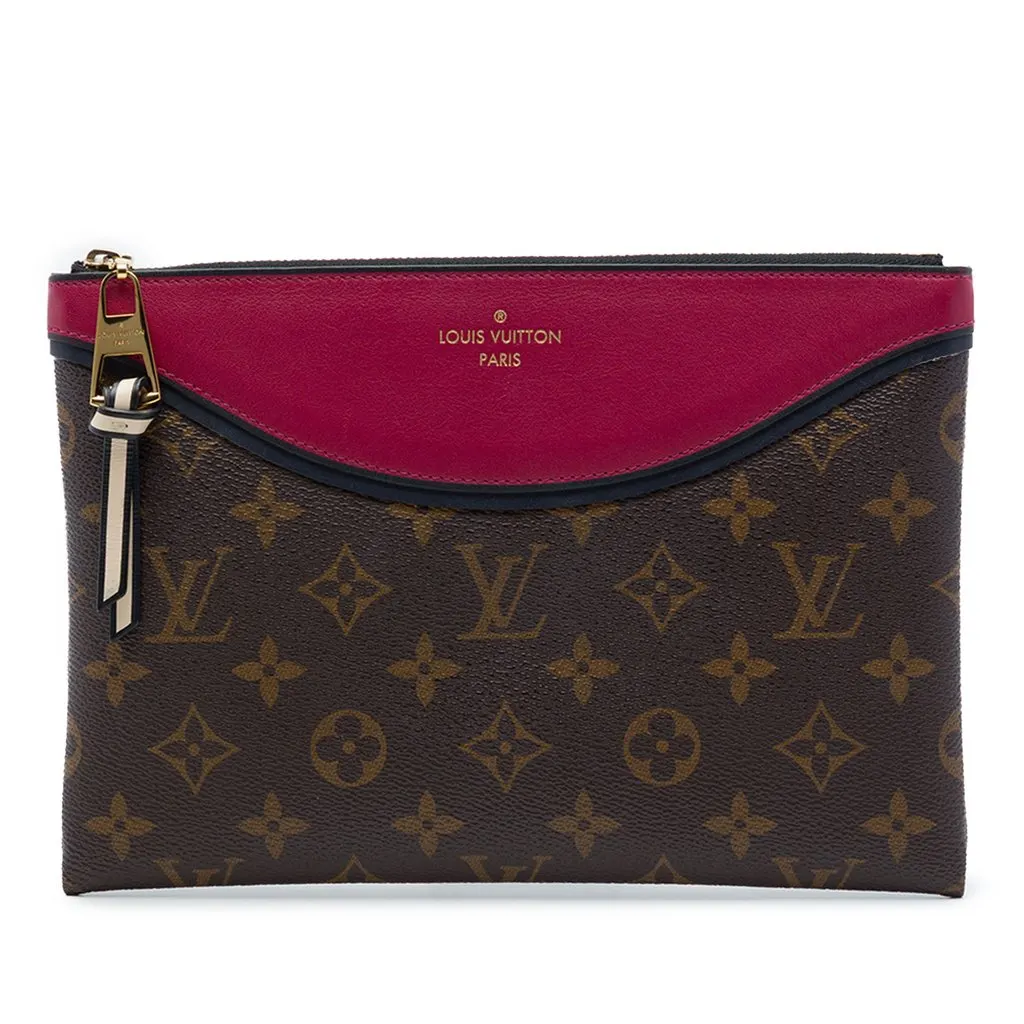 Louis Vuitton Monogram Pochette Tuileries Brown Very good - Front View