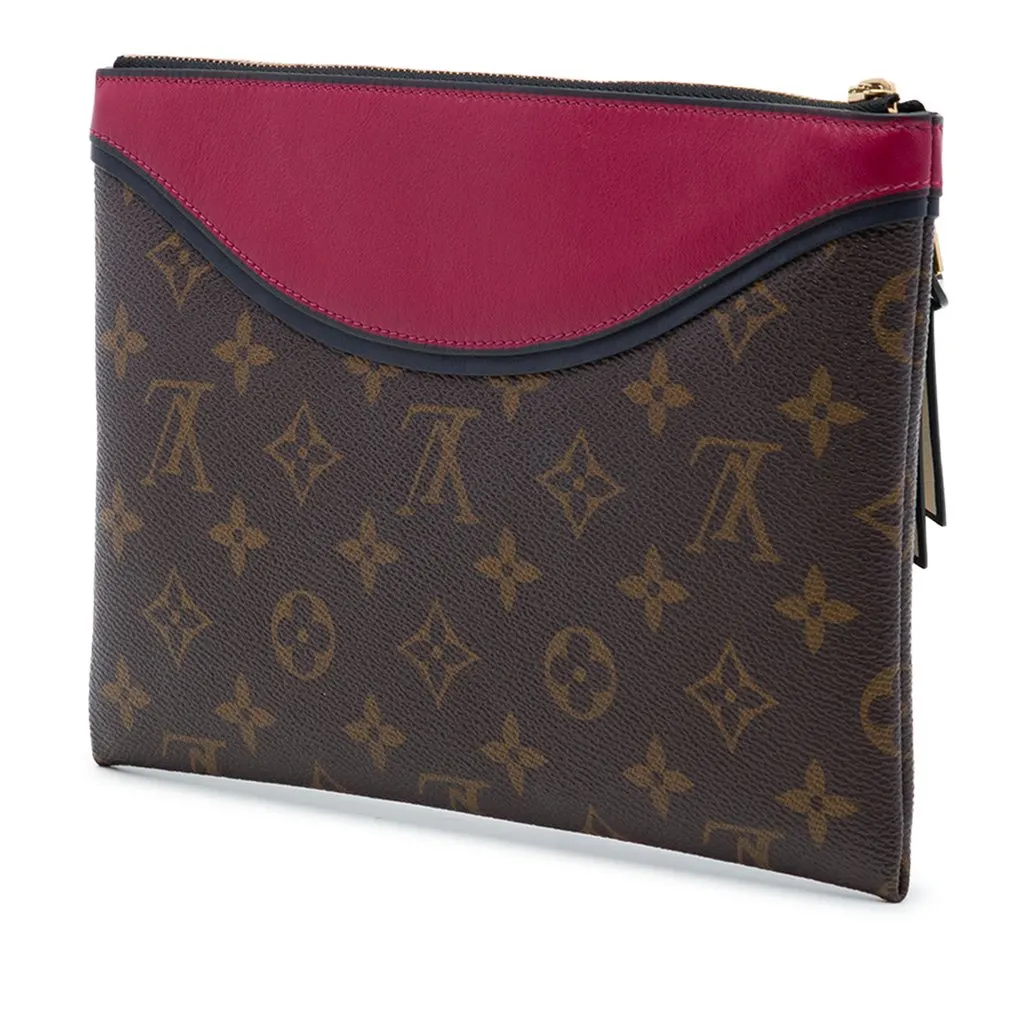 Louis Vuitton Monogram Pochette Tuileries Brown Very good - Back View