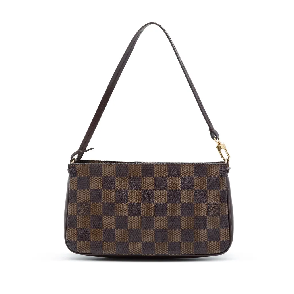 Louis Vuitton Damier Ebene Pochette Accessoires Brown Canvas Very good - Front View