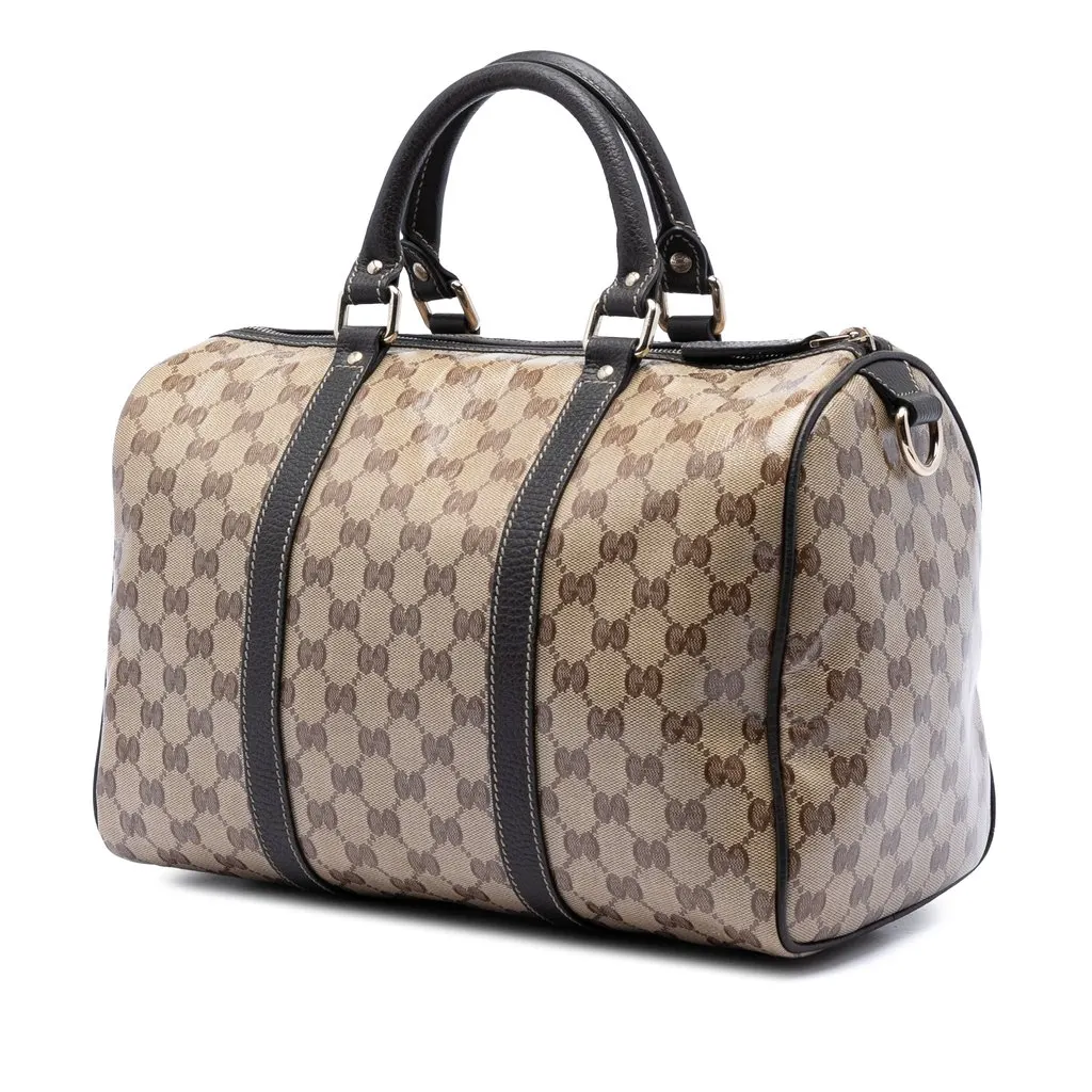 Gucci Medium GG Crystal Joy Boston Bag Beige Very good - Back View