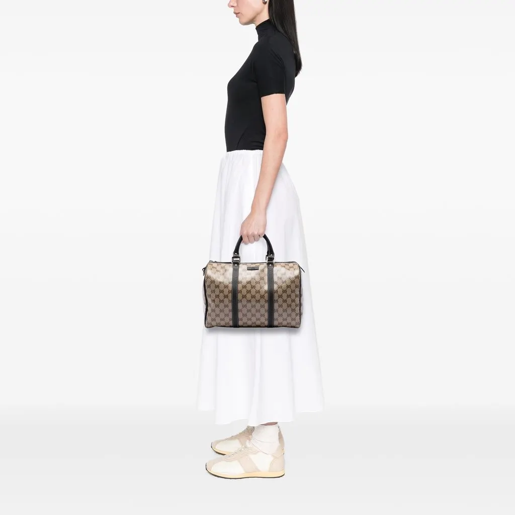 Gucci Medium GG Crystal Joy Boston Bag Beige Very good - Box View