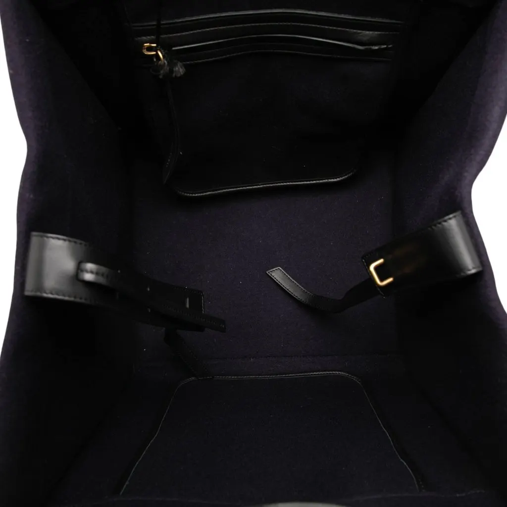 Celine Medium Felt Phantom Luggage Tote Purple Very good - Model View
