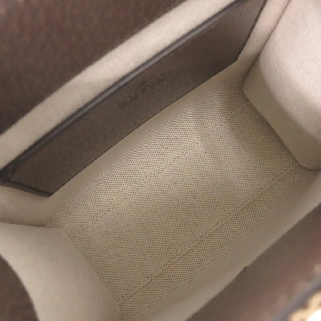 Gucci Mini Jumbo GG Canvas Web Satchel Beige Very good - Box View