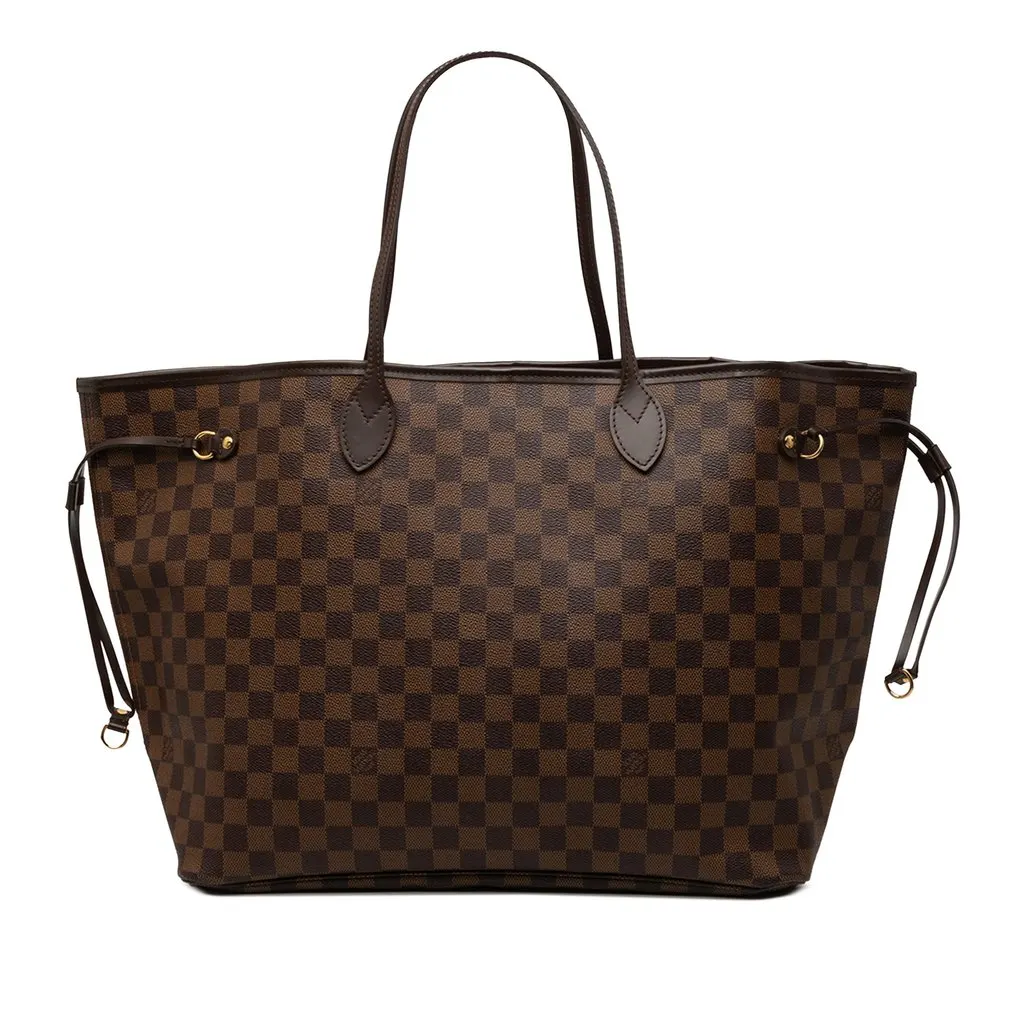 Louis Vuitton Damier Ebene Neverfull GM Brown Very good - Front View