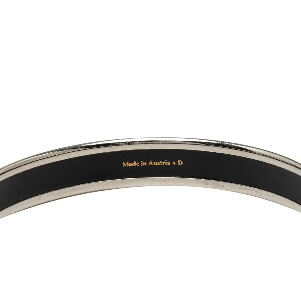Hermès Narrow Caleche Enamel Bangle 65 Black Very good - Model View